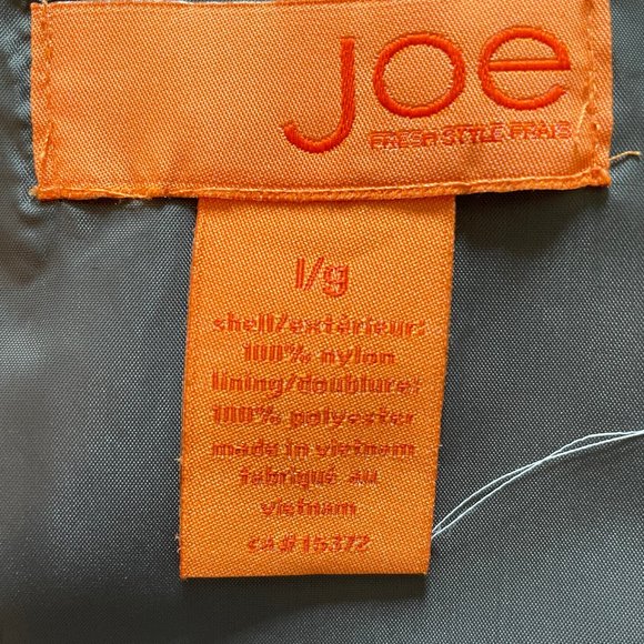 Joe Fresh Men's Gray Nylon Utility Windbreaker, Size L - Picture 6 of 9